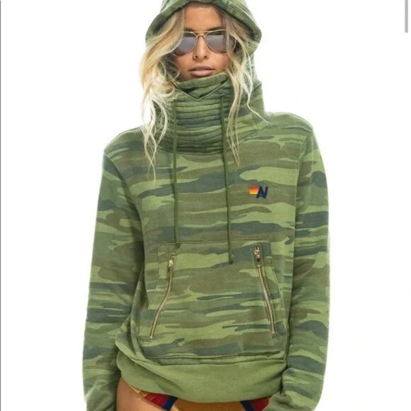 Aviator Nation Ninja Camo Hoodie, Size Medium - Picture 1 of 9
